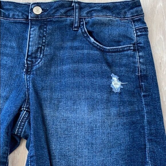 Altar'd State Cut Off Denim Distressed Frayed Hem Jean Shorts 26 - Picture 4 of 9